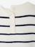 Striped Jumper with Frill Detail for Girls striped navy blue 