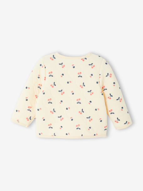 Quilted Cardigan for Girls vanilla 