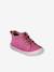 Soft leather lace-up ankle boots for baby's first steps brown+dark brown+fuchsia+golden yellow+rose 