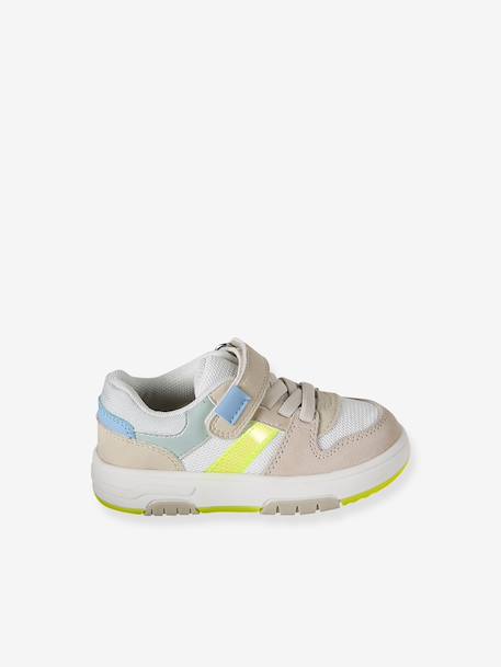 Elasticated Synthetic Trainers for Babies set beige 