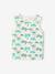 Tropical Print Tank Top for Boys printed white 