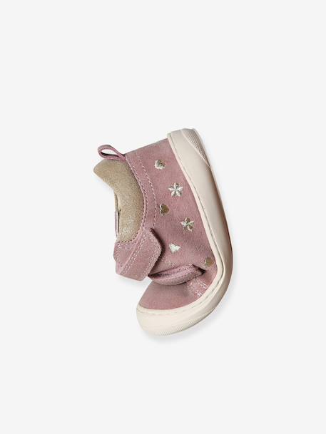 Soft Leather Ankle Boots for Babies, Designed for First Steps bronze+gold+mauve+old rose+printed beige+printed blue+printed green+printed pink+rose+rosy+set pink+turquoise 