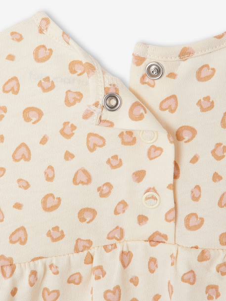 Fancy T-Shirt for Baby Girls ecru+navy blue 
