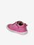 Soft leather lace-up ankle boots for baby's first steps brown+dark brown+fuchsia+golden yellow+rose 
