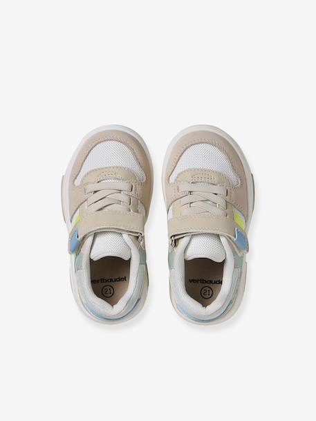 Elasticated Synthetic Trainers for Babies set beige 