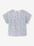 Fancy T-Shirt for Baby Girls ecru+navy blue 