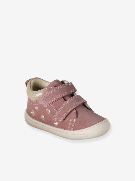 Soft Leather Ankle Boots for Babies, Designed for First Steps bronze+gold+mauve+old rose+printed beige+printed blue+printed green+printed pink+rose+rosy+set pink+turquoise 