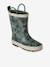Wellies for Children, Designed for Autonomy printed green+set blue 