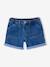 Girls' denim shorts - BASICS light blue+medium blue 