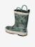 Wellies for Children, Designed for Autonomy printed green+set blue 