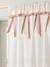 Dim-out cotton gauze tube curtain ecru 