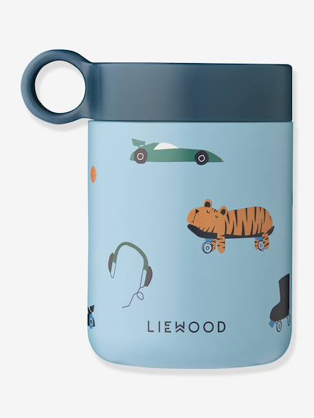 Kiani Insulated Lunch Box, LIEWOOD blue+blush+nude pink+printed beige 