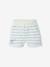 Baby t-shirt and short set striped blue 