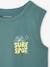 Surf Print Tank Top for Boys aqua green 