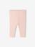 Ribbed Knit Leggings for Babies green+pale pink 