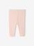 Ribbed Knit Leggings for Babies green+pale pink 
