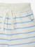 Baby t-shirt and short set striped blue 