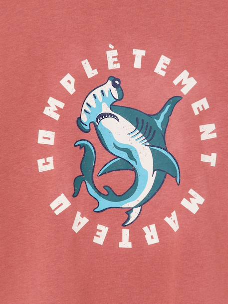 T-Shirt With Fun Motif for Boys aqua green+dusky pink+ocean blue 