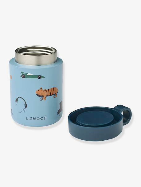 Kiani Insulated Lunch Box, LIEWOOD blue+blush+nude pink+printed beige 