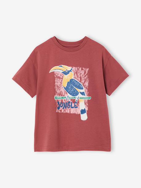 Short-Sleeved T-Shirt for Boys terracotta 