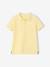 Short Sleeve Polo Shirt, Embroidery on the Chest, for Boys blue+BLUE MEDIUM SOLID WITH DESIGN+Green+pale yellow+terracotta+WHITE LIGHT SOLID WITH DESIGN 