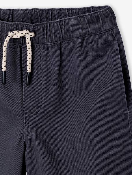 Twill Bermuda Shorts for Boys anthracite+camel 