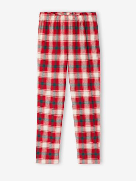 Men's Christmas capsule flannel pyjamas chequered red 
