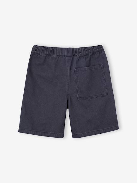 Twill Bermuda Shorts for Boys anthracite+camel 