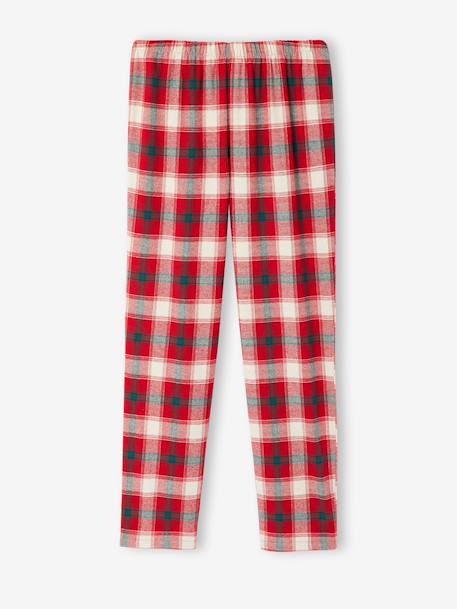 Men's Christmas capsule flannel pyjamas chequered red 