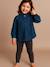 Smock-Style Denim Blouse for Girls, Family Capsule Collection double stone 