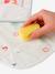 Pack of 2 plasticised baby bibs printed white 