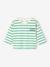 Organic Cotton T-Shirt with Press Studs on the Back, for Babies red+striped green 