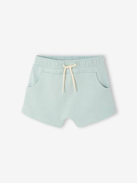 Bermuda Shorts in Fleece for Baby Boys caramel+Dark Blue+grey blue 
