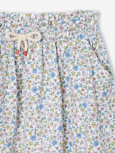 Printed Skirt for Girls beige+mint green+pale pink+printed white 