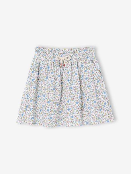 Printed Skirt for Girls beige+mint green+pale pink+printed white 