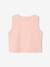 Sleeveless jumper for babies ecru+navy blue+rosy 