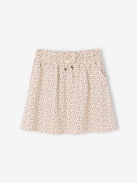 Printed Skirt for Girls beige+mint green+pale pink+printed white 