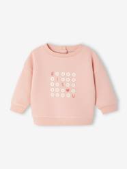 Baby sweatshirt with printed message