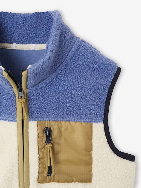 Sherpa sleeveless cardigan for boys multicoloured 