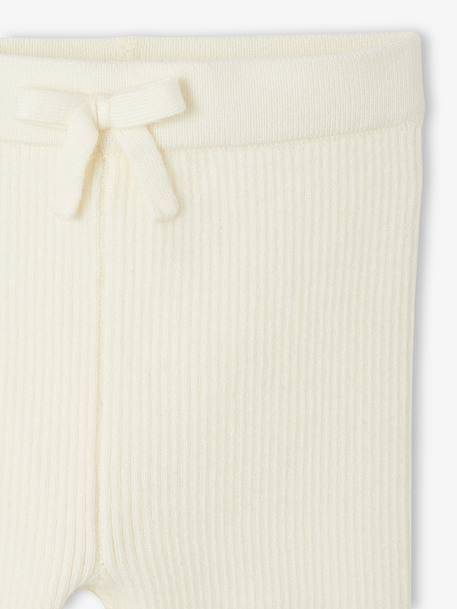 Fine Knit Leggings for Babies Beige+grey green+old rose+vanilla 