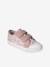 Girls' synthetic trainers with touch 'n' close fastening printed pink 