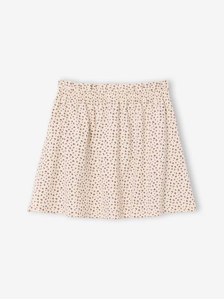 Printed Skirt for Girls beige+mint green+pale pink+printed white 