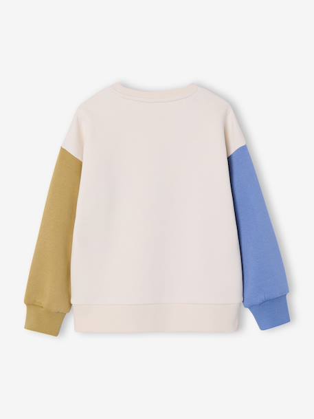 Round-neck sweatshirt with long sleeves for boys multicoloured 