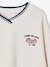 Boy's V-neck sweatshirt ecru 