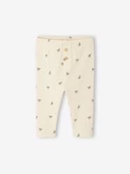 -Plain Rib Knit Leggings for Babies 
