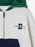 Zipped hooded sweatshirt for boys English green 