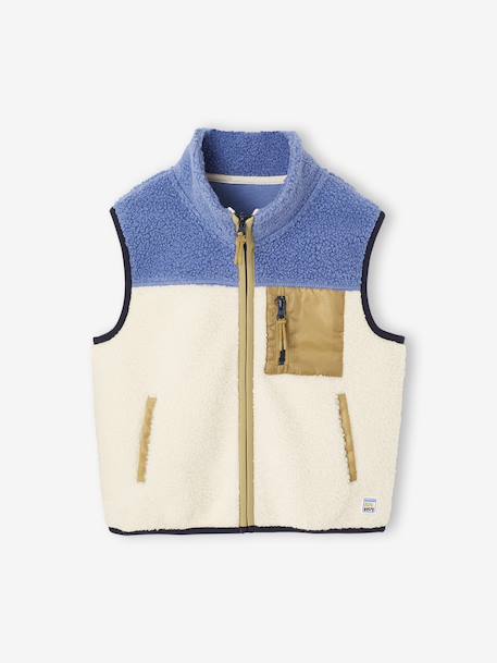 Sherpa sleeveless cardigan for boys multicoloured 