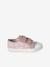 Girls' synthetic trainers with touch 'n' close fastening printed pink 