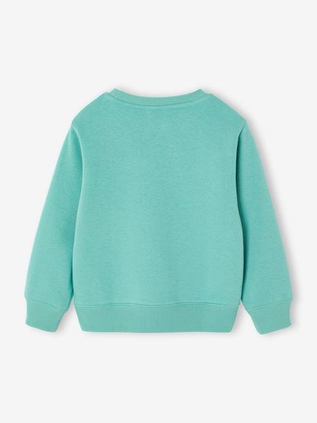 Fancy Sweatshirt for Boys green+marl white+ochre+pale blue 