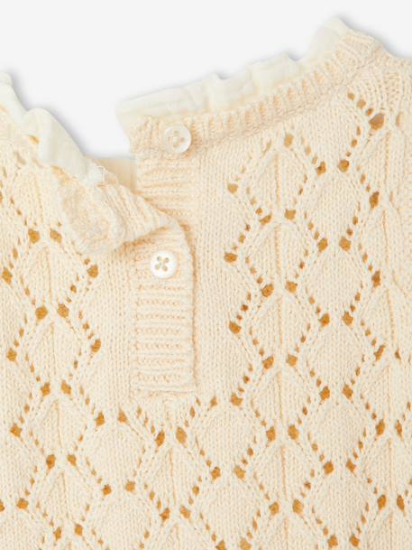 2-in-1 Jumper for Girls ecru 